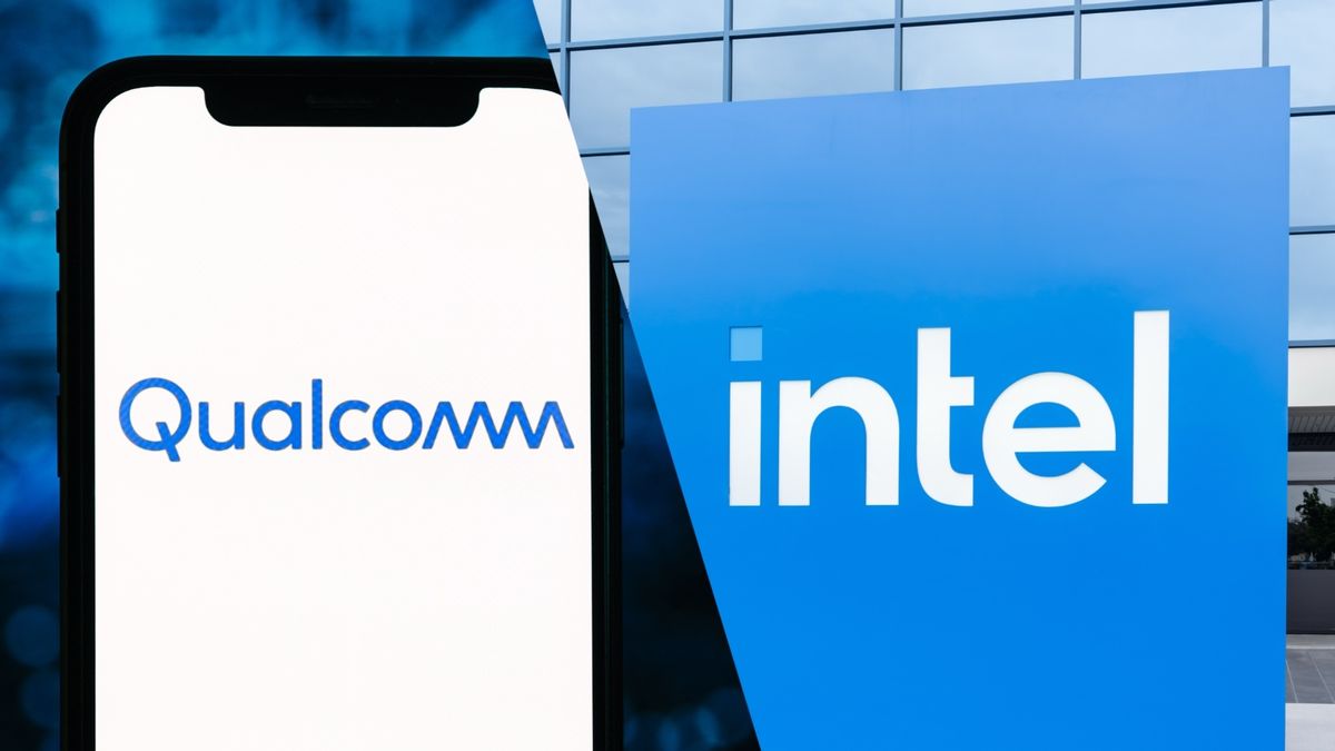 Qualcomm and Intel logos