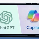 logos of ChatGPT and Copilot