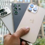 the latest pixel 9, galaxy s24 and iphone 16 flagships held in one hand