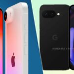 renders of the iPhone SE 4 and Pixel 9a