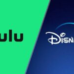 (L to R) The Hulu, Disney Plus logos