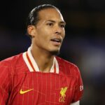 Virgil van Dijk of Liverpool on the pitch ahead of the Liverpool vs Bologna live stream in the Champions League 2024/25