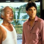 (L-R) Pat Morita as Mr. Miyagi and Ralph Macchio as Daniel LaRusso in &quot;The Karate Kid&quot;