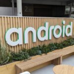 Android logo at mwc 2023