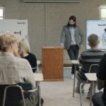 Matt Walsh in disguise at the front of a classroom in Am I Racist?, a new comedy documentary