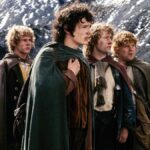 (From left) Dominic Monaghan as Merry, Elijah Wood as Frodo, Billy Boyd as Pippin, and Sean Astin as Sam in a scene from the film The Lord of the Rings: The Fellowship of the Ring (2001).