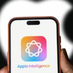 Apple Intelligence logo on iPhone