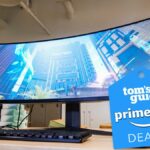 LG Ultragear monitor with PRime Day tag superimposed