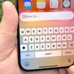 type to siri interface on an iPhone 15 Pro screen