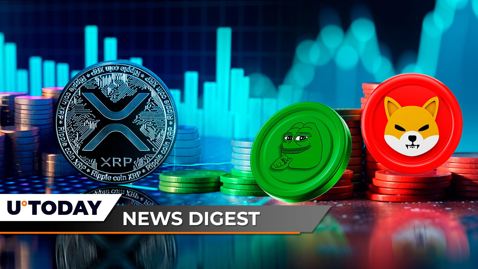 XRP شمع عجیبی را تشکیل می‌دهد، PEPE به چرخش شیبا اینو نزدیک می‌شود، بلک راک موقعیت جدیدی را در IBIT اعلام می‌کند: Crypto News Roundup از U.Today