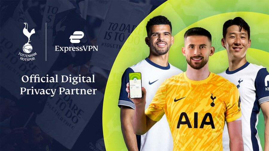 Tottenham players with ExpressVPN