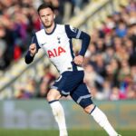 James Maddison of Tottenham Hotspur FC runs during the Premier League match between Crystal Palace FC and Tottenham Hotspur FC ahead of the Galatasaray vs Tottenham live stream