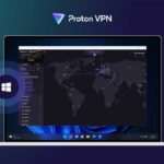 Laptop running Proton VPN's new Arm app