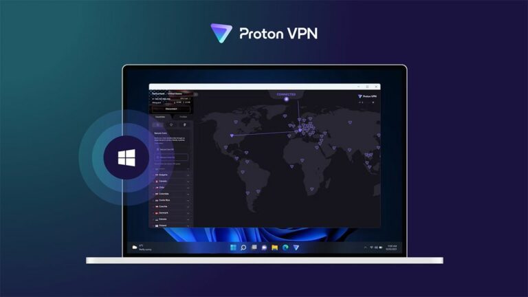 Laptop running Proton VPN's new Arm app