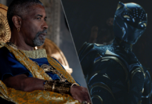 (L-R) Denzel Washington in &quot;Gladiator II, Letitia Wright in &quot;Black Panther: Wakanda Forever&quot;