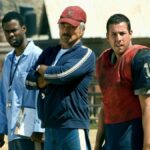 (L-R) Chris Rock as James Farrell, Burt Reynolds as Nate Scarborough and Adam Sandler as Paul Crewe in &quot;The Longest Yard&quot;