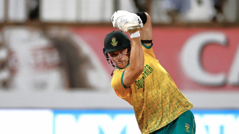 Tristan Stubbs batting for South Africa heading into the South Africa vs India live stream 3rd T20 2024: How to watch cricket online from anywhere – SuperSport Park, Centurion