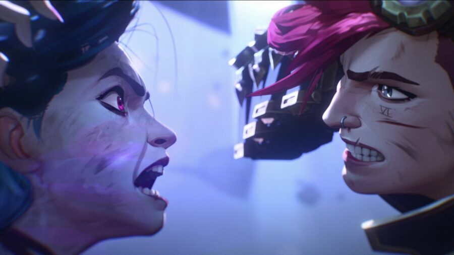 Jinx and Vi face one another in combat in &quot;Arcane&quot; season 2