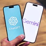 ChatGPT and Gemini logos