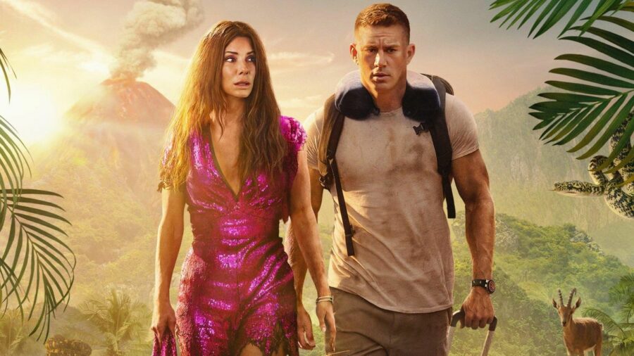 Sandra Bullock and Channing Tatum in &quot;The Lost City&quot; movie poster (2022)