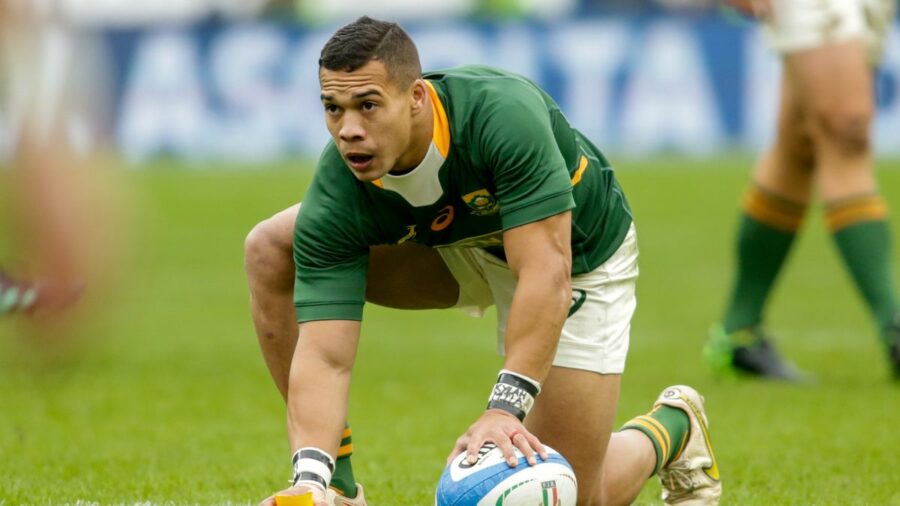 Cheslin Kolbe of South Africa during the ANS - Autumn Nations Series ahead of the Scotland vs South Africa live stream