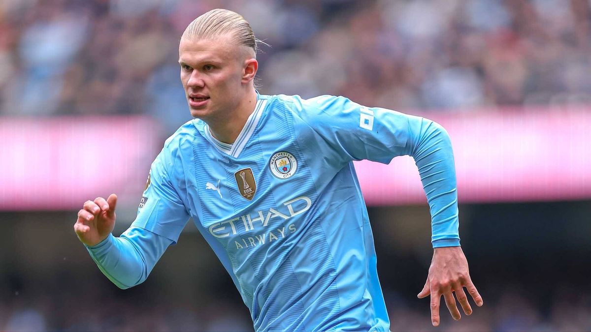 Man City vs Club Brugge جریان مستقیم: نحوه تماشای بازی لیگ قهرمانان به صورت آنلاین Erling Haaland of Manchester City during a Premier League match