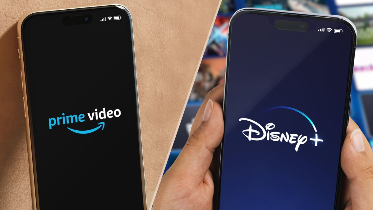 در این ماه قطعاً Prime Video و Disney Plus را لغو می کنم - به همین دلیل Prime Video app on a phone; Disney Plus app on a phone