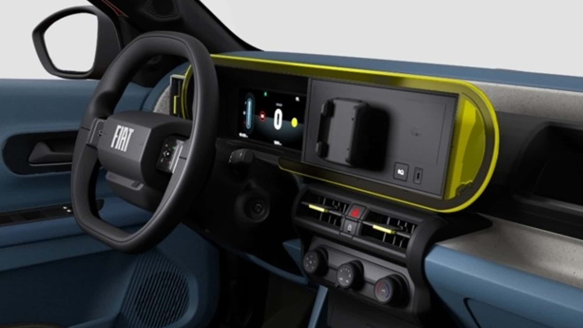 Fiat Grande Panda Basic: بدون صفحه متوسط ، فقط پلاستیک Fiat Grande Panda Basic: بدون صفحه متوسط ، فقط پلاستیک