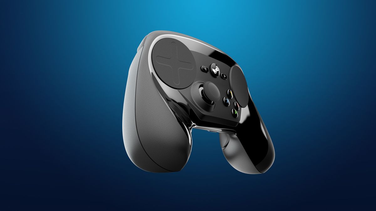 مراقب باشید ، PS5 - شیر ممکن است روی یک کنسول بخار کار کند Steam controller slightly angled