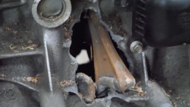 خراب: این موتور Mazda 2.0L Skyactiv یک نوار از بلوک قرار داده است