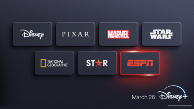 دیزنی پلاس تأیید کرد که ESPN در تاریخ 26 مارس آمده است