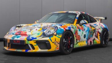 این پورشه 911 GT3 شایسته حضور در مجموعه ای از اتومبیل های هنری است