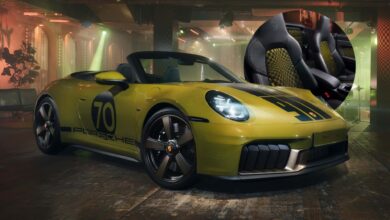 صندلی های جدید Porsche 911 ‘Spirit 70’ نمادین ‘پاشا’ صندلی ها را احیا می کند