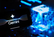 Gemini logo on a phone