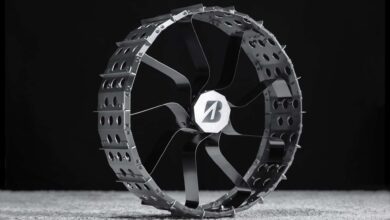تایر ماه جدید Rover Bridgestone مانند یک هلی کوپتر پیاز به نظر می رسد